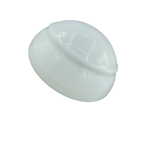 Vintage Art Deco White Glass Ceiling Globe, Light Shade Domed 11" Diameter - Picture 7 of 14